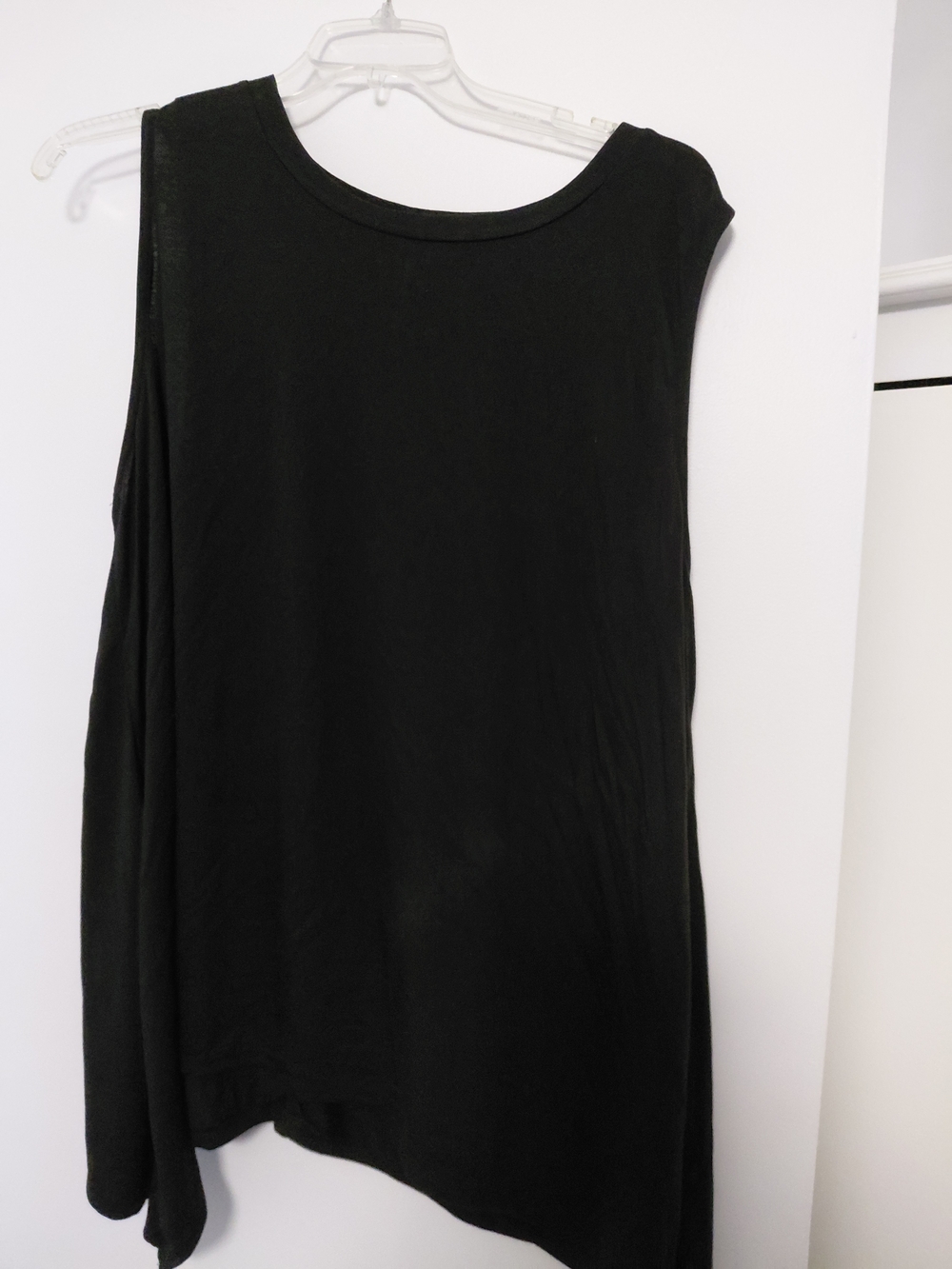 Rue21 Black Asymmetric Tank Top